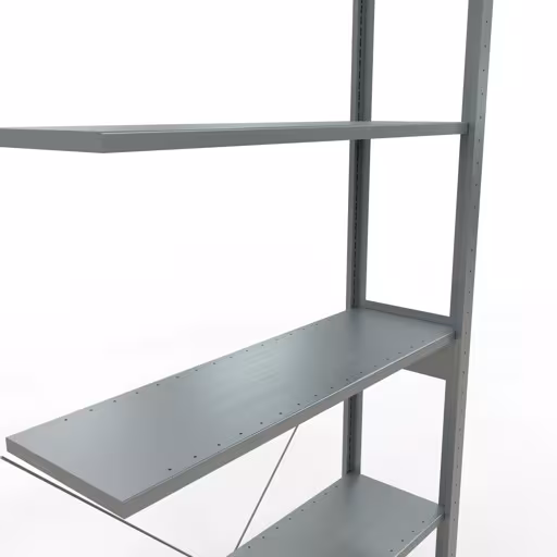 Figura n. 13 dell'articolo scaffale aggiuntivo, scaffale a scaffale, sistema a innesto MULTIplus85, 2500 x 1000 x 300 mm (AxLxP), 6 ripiani, traversa, zincato del gruppo di prodotti sistema a innesto della marca Schulte Lagertechnik