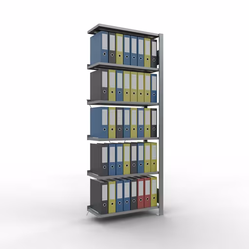 Figura n. 17 dell'articolo scaffali componibili, scaffali per ufficio, sistema a innesto MULTIplus85, 2000 x 750 x 300 mm, 6 ripiani, zincati, del gruppo di prodotti scaffali per ufficio della marca Schulte Lagertechnik