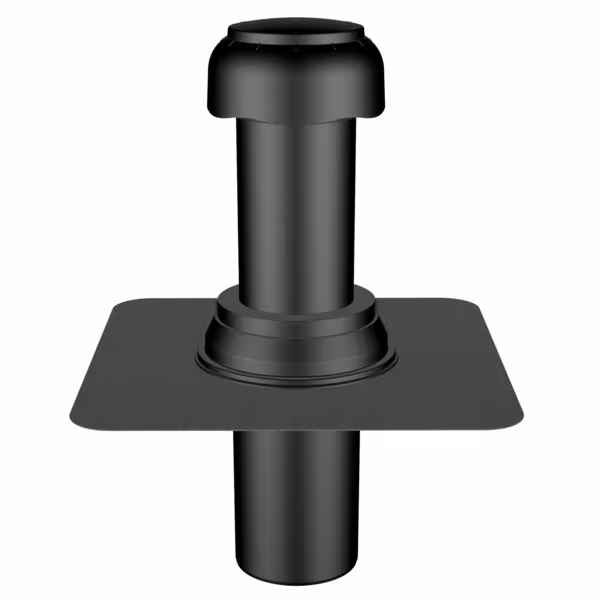 Partie supérieure du ventilateur Flavent Pro pour aérateur et aspirateur de salon en deux parties DN 75 / DN 110 avec manchon bitume de Klöber Partie supérieure du ventilateur Flavent Pro pour la ventilation et l'évacuation des pièces d'habitation en deux parties, passages de toit isolés, réf. KF7021-710