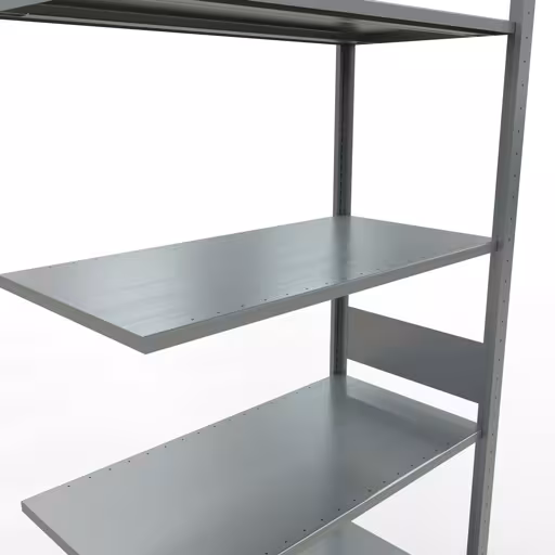 Figura n. 11 dell'articolo scaffale aggiuntivo, scaffale a scaffale, sistema a innesto MULTIplus85, 3000 x 1000 x 500 mm (AxLxP), 7 ripiani, barre longitudinali, zincato del gruppo di prodotti sistema a innesto della marca Schulte Lagertechnik