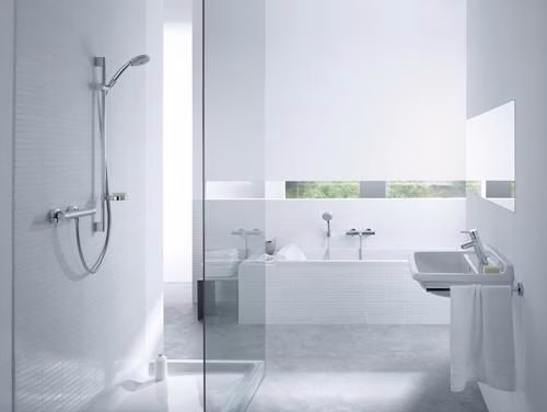 Hansgrohe Combiné de douche CROMA 100 ECOSTAT 1001 SL Barre de douche Unica C 900 mm chromé