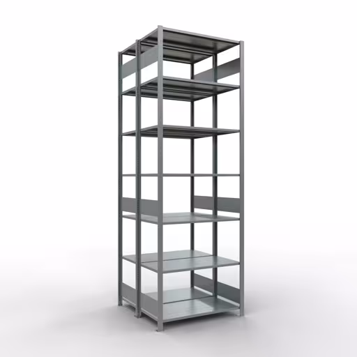 Grundregal, Doppelregal, Fachbodenregal Stecksystem MULTIplus150, 3000 x 1000 x (2x500) mm (HxBxT), 2x7 Fachböden, Längenriegel, verzinkt von der Marke Schulte Lagertechnik Grundregal, Doppelregal, Fachbodenregal Stecksystem MULTIplus150, 3000 x 1000 x (2x500) mm (HxBxT), 2x7 Fachböden, Längenriegel, verzinkt aus der Kategorie Doppelregale mit der Artikelnummer 17852