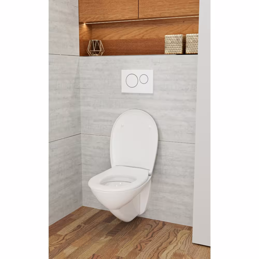 Figure n°9 de l'article abattant WC C100 Manhattan ovale gris avec mécanisme soft-close (ajustement universel) du groupe de produits équipements de salle de bain & sanitaires de la marque LUVETT