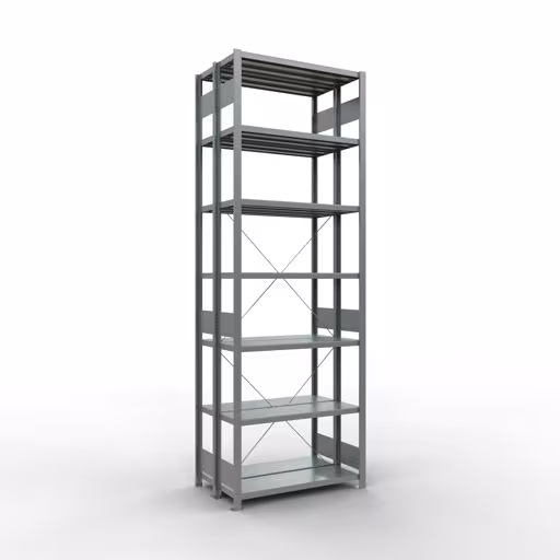 Image du produit n° 11 de l'article étagère de base, système d'étagères enfichables MULTIplus250, 3000 x 1000 x (2x300) mm, 2x7 étagères, galvanisé de la gamme d'étagères pour étagères de la marque Schulte Lagertechnik