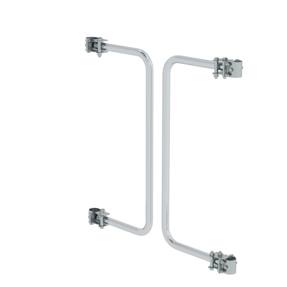 Porte de sécurité à fermeture automatique Munk pour escaliers à plateforme de Günzburger Steigtechnik Barrière de sécurité à fermeture automatique Munk pour escaliers à plateforme, de la catégorie « Escaliers à plateforme », référence 050130