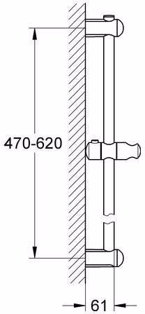 GROHE Barre de douche Euphoria 27499 600 mm chromé