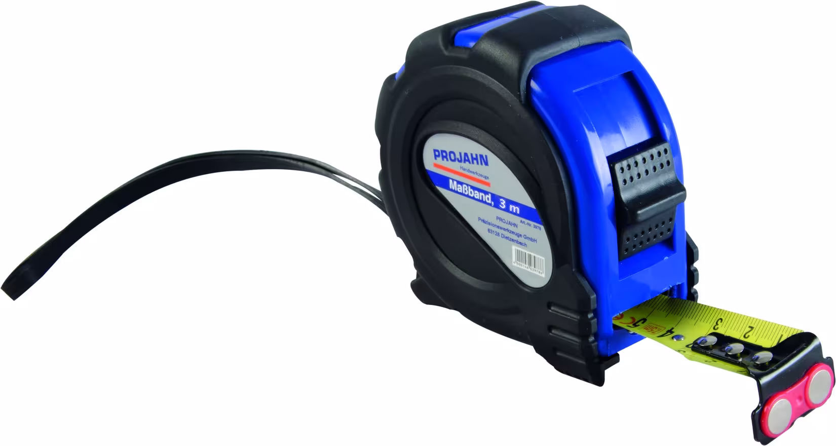 Mètre ruban avec aimant 3 m de PROJAHN Mètre ruban avec aimant et boîtier à 2 composants, outils de mesure, réf. 3973