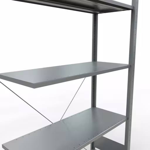 Figure n° 16 de l'article étagère complémentaire, étagère à étagères, système enfichable MULTIplus85, 2000 x 1000 x 400 mm, 5 étagères, traverse, galvanisée du groupe de produits système enfichable de la marque Schulte Lagertechnik