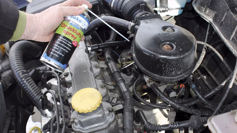 TecLine Druckluftspray 400 ml, nicht brennbar Maschine, Motor, Motorrad, Person