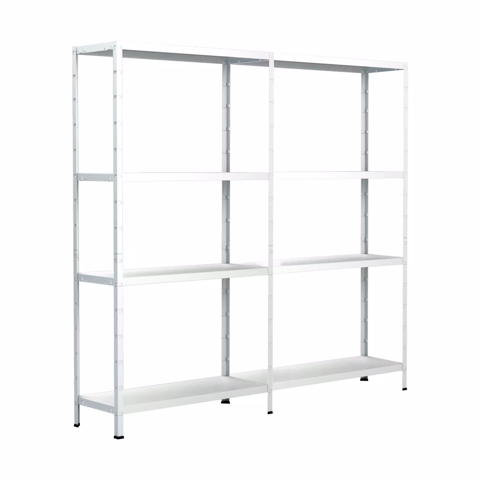 Étagères de base et complémentaires SCHULTE Regalwelt, 8 étagères, 100x160x40 cm, blanc de la marque Schulte Regalwelt de la gamme de produits du système enfichable