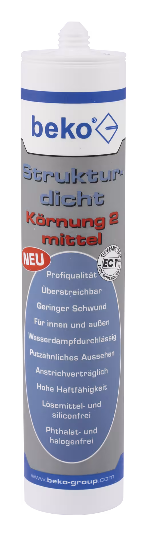 Strukturdicht 310 ml weiß-strukturiert, Körnung 2 MITTEL von Beko Strukturdicht 310 ml weiß-strukturiert, Körnung 2 MITTEL aus der Kategorie Dichtstoffe mit der Artikelnr. 230 332