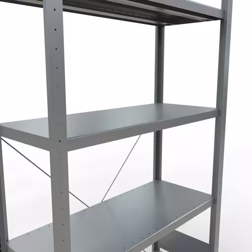 Figura n. 15 dell'articolo scaffale base, sistema a innesto per scaffale MULTIplus330, 2000 x 1000 x 400 mm (AxLxP), 5 ripiani, traversa, zincato del gruppo di prodotti sistema a innesto della marca Schulte Lagertechnik