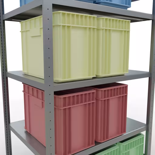 Figure n° 13 de l'article étagère de base, système d'étagères enfichables MULTIplus250, 2000 x 1000 x 800 mm, 5 étagères, galvanisées du groupe de produits système enfichable de Schulte Lagertechnik