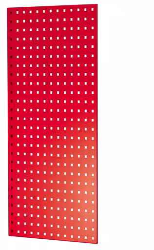 Immagine aggiuntiva dell'articolo Pannello laterale in lamiera forata, 90 x 1000 x 500 mm (H x P), RAL 3000 rosso fuoco dagli accessori