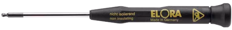 Cacciavite con testa a sfera per elettronica ESD, 625-KU ESD della categoria cacciaviti ESD con articolo n. 0625000301000