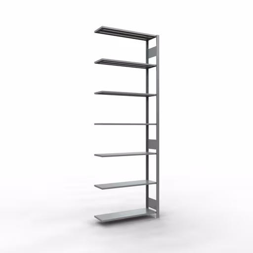 Scaffali aggiuntivi, scaffali, sistema a innesto MULTIplus85, 3000 x 1000 x 300 mm (AxLxP), 7 ripiani, barre longitudinali, zincato di Schulte Lagertechnik Scaffale aggiuntivo, scaffale a scaffale, sistema a innesto MULTIplus85, 3000 x 1000 x 300 mm (AxLxP), 7 ripiani, barre longitudinali, zincato, ripiano aggiuntivo, articolo n. 13137-LR