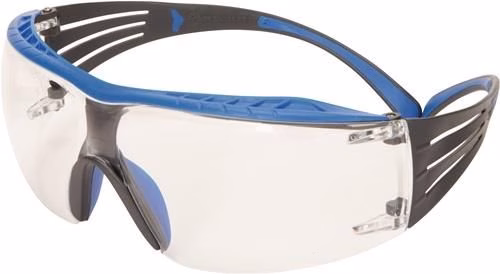 Lunettes de sécurité 3M SecureFit™ 400X EN 166, branches bleu/gris, verres en PC transparent. Lunettes de sécurité 3M SecureFit™ 400X EN 166 avec branches bleu/gris et verres en polycarbonate transparent, de la catégorie lunettes de sécurité, référence 4000370403