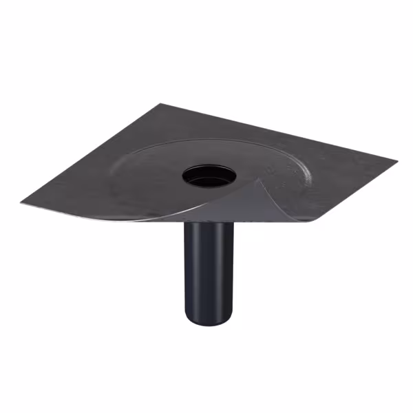 Scarichi verticali per tetti e balconi Flavent DN 125, con manicotto in bitume della Klöber Scarichi verticali per tetti e balconi Flavent, passaggi sul tetto non isolati, articolo n. KF6521