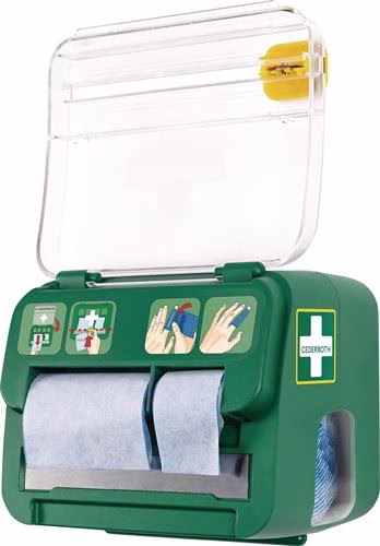 Pflasterspender Soft Foam Spender 2-in-1 B142xH123xT138 circa mm grün,transparent