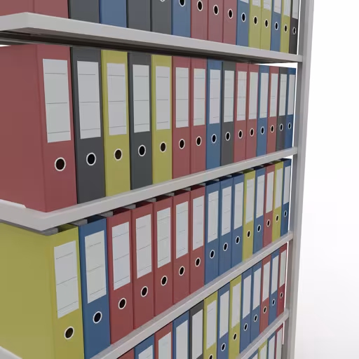 Produktbild Nr 13 des Artikels Anbauregal, Büro-Fachbodenregal Stecksystem MULTIplus85, 2300 x 1300 x 300 mm (HxBxT), 7 Fachböden, Kreuzstrebe, mit Anschlagleiste, lichtgrau Abbildung Nr 13 des Artikels Anbauregal, Büro-Fachbodenregal Stecksystem MULTIplus85, 2300 x 1300 x 300 mm (HxBxT), 7 Fachböden, Kreuzstrebe, mit Anschlagleiste, lichtgrau aus der Produktgruppe Büroregale von der Marke Schulte Lagertechnik