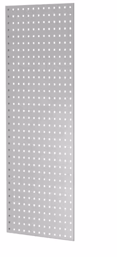 Image supplémentaire de l'article panneau latéral en tôle perforée, 90 x 1300 x 500 mm (H x P), gris clair RAL 7035 des accessoires