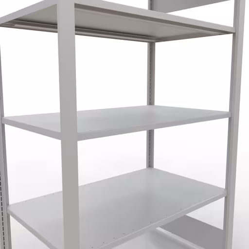 Produktbild Nr 13 des Artikels Grundregal, Büro-Fachbodenregal Stecksystem MULTIplus150, 1800 x 1000 x 600 mm (HxBxT), 5 Fachböden, Längenriegel, ohne Mittelanschlag, lichtgrau Abbildung Nr 13 des Artikels Grundregal, Büro-Fachbodenregal Stecksystem MULTIplus150, 1800 x 1000 x 600 mm (HxBxT), 5 Fachböden, Längenriegel, ohne Mittelanschlag, lichtgrau aus der Produktgruppe Büroregale von der Marke Schulte Lagertechnik