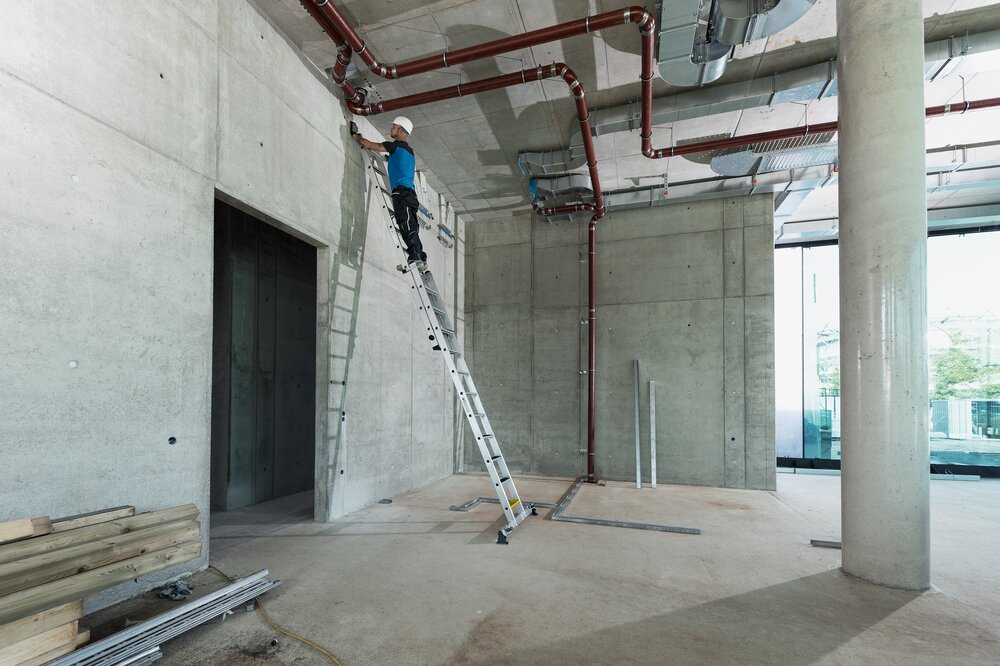 Milieubild 3818477 Scaletta Munk a 2 elementi con traversa a nivello e gradino a clip R13 2x7