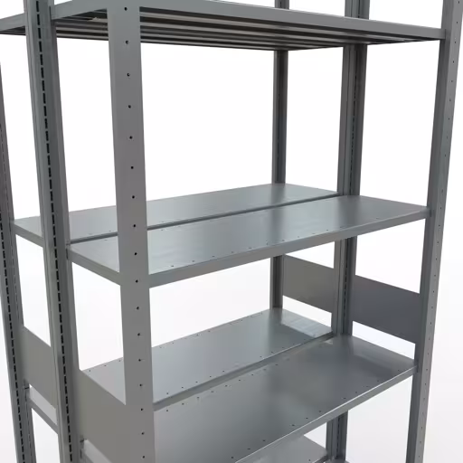 Figure n° 16 de l'article étagère de base, étagère double, système d'étagères enfichables MULTIplus150, 3000 x 1000 x (2x300) mm, 2x7 étagères, galvanisées du groupe de produits étagères de la marque Schulte Lagertechnik.