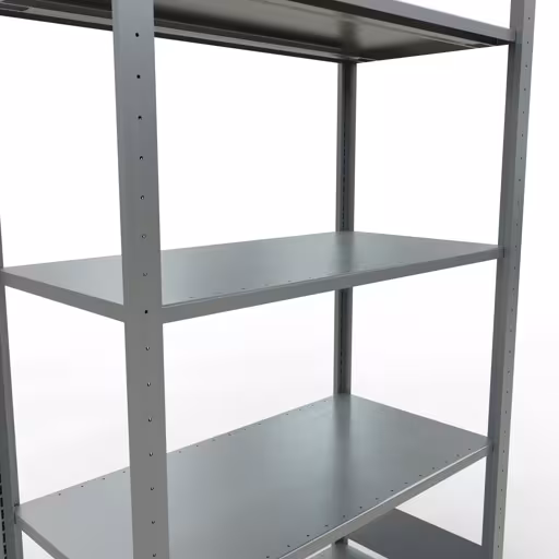 Immagine del prodotto n. 6 dell'articolo scaffale base, scaffale, sistema a innesto MULTIplus150, 2000 x 1000 x 500 mm (AxLxP), 5 ripiani, barre longitudinali, zincato dalla gamma di prodotti del sistema a innesto della marca Schulte Lagertechnik