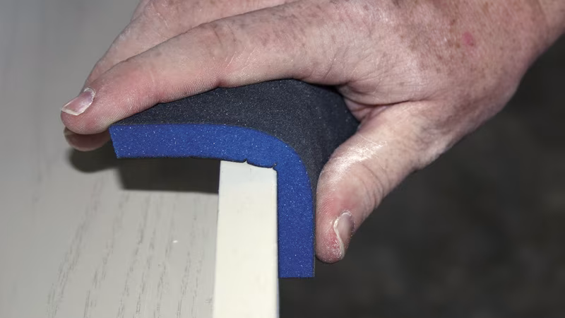 Set de tapis de ponçage professionnel, grain 60 / 100 / 180 Finger, Hand, Person, Drinnen, Innenarchitektur