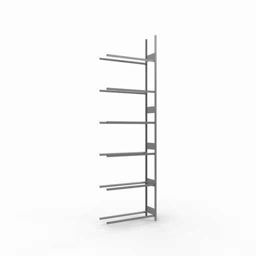 Scaffale aggiuntivo, portaruote/pneumatici, 4500 x 1300 x 400 mm, zincato, 6 livelli di stoccaggio con carico del ripiano di 150 kg per livello della marca Schulte Lagertechnik dal programma di scaffalature a scaffali