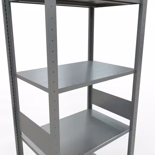Représentation supplémentaire de l'article étagère de base, étagère à étagères, système enfichable MULTIplus150, 3000 x 750 x 500 mm, 7 étagères, galvanisé à partir de l'étagère de base