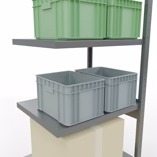 Immagine aggiuntiva dell'articolo Ripiano aggiuntivo, scaffale MULTIplus250 sistema a innesto, 2500 x 750 x 600 mm (AxLxP), 6 ripiani, barre longitudinali, zincato dal ripiano aggiuntivo