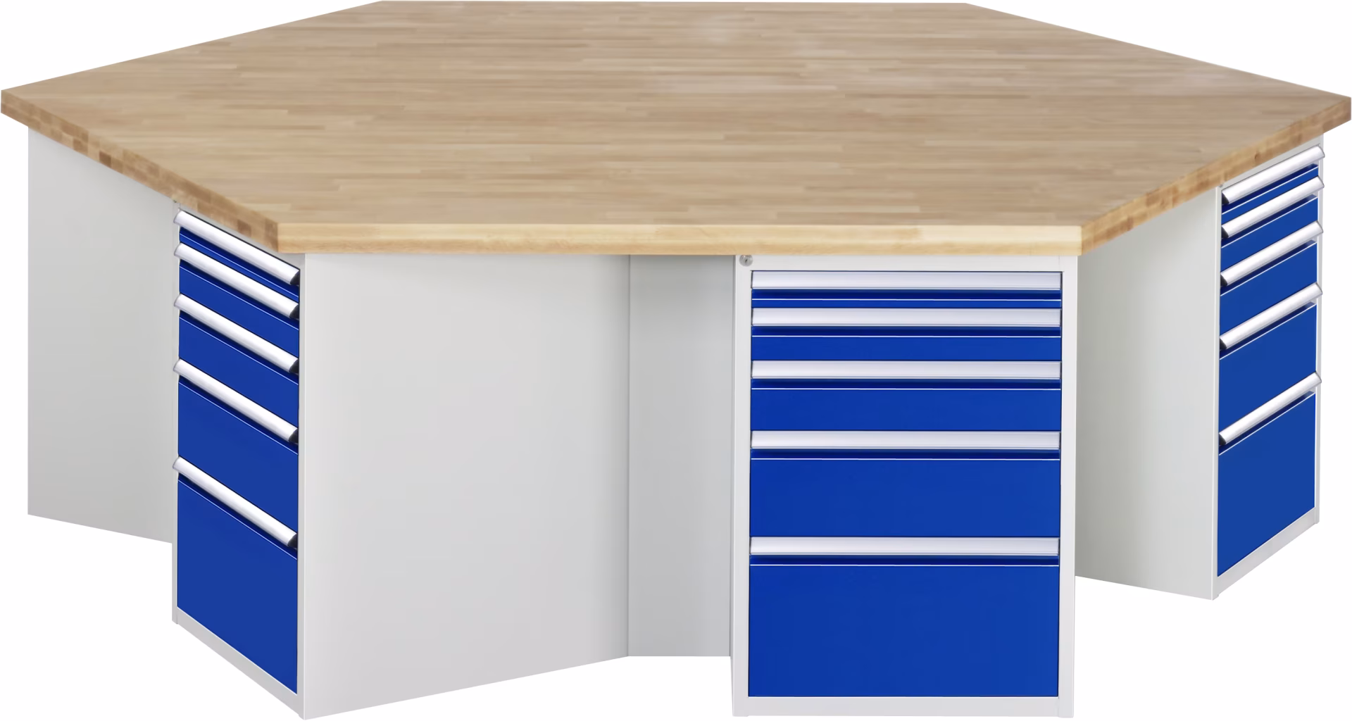 Établi de groupe 499, L2700xP2340xH890mm, 6x5 tiroirs à extension partielle de la catégorie Établis avec le numéro d'article 03-499-135B4M.11