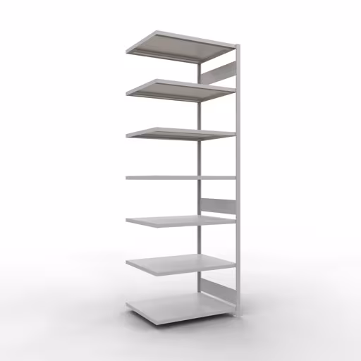 Figure n° 12 de l'article, système d'étagères enfichables MULTIplus330, 3000 x 1000 x 800 mm, 7 étagères, RAL 7035 gris clair du groupe de produits système enfichable de Schulte Lagertechnik