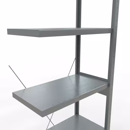 Figura n. 8 dell'articolo scaffale aggiuntivo, scaffale a scaffale, sistema a innesto MULTIplus250, 2500 x 750 x 400 mm (AxLxP), 6 ripiani, traversa, zincato del gruppo di prodotti sistema a innesto della marca Schulte Lagertechnik