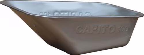 Bac de brouette galvanisé Allcar 100 100l CAPITO, de la catégorie brouettes, bacs et roues, référence 4000818166