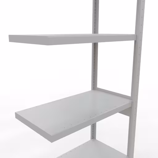 Scaffali aggiuntivi, scaffali, sistema a innesto MULTIplus250, 2500 x 750 x 400 mm (AxLxP), 6 ripiani, barre longitudinali, RAL 7035 grigio chiaro di Schulte Lagertechnik con l'articolo n. 32846-75-LR