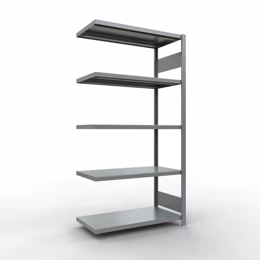Figura n. 13 dell'articolo scaffale aggiuntivo, scaffale a scaffale, sistema a innesto MULTIplus330, 2000 x 1000 x 500 mm (AxLxP), 5 ripiani, barre longitudinali, zincato del gruppo di prodotti sistema a innesto della marca Schulte Lagertechnik