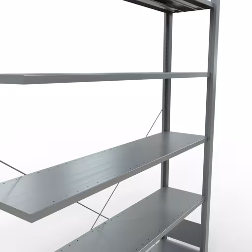 Figura n. 7 dell'articolo scaffali componibili, scaffali per ufficio, sistema a innesto MULTIplus85, 2000 x 1300 x 300 mm, 6 ripiani, zincati, del gruppo di prodotti scaffali per ufficio della marca Schulte Lagertechnik