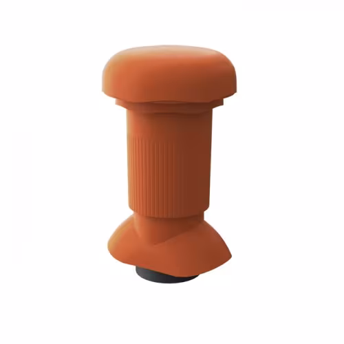 Tuyau de ventilation Vendut long DN 125 rouge de Klöber Tuyau de ventilation Vendut long DN 125, passages de toit raides, réf. KE0501-3-0100