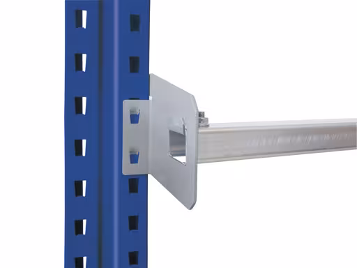 Protezione anti-scaffale per scaffalature portapallet, 3600 mm, zincata, sporgenza pallet 75 mm della marca Schulte Lagertechnik dalla gamma di scaffalature portapallet