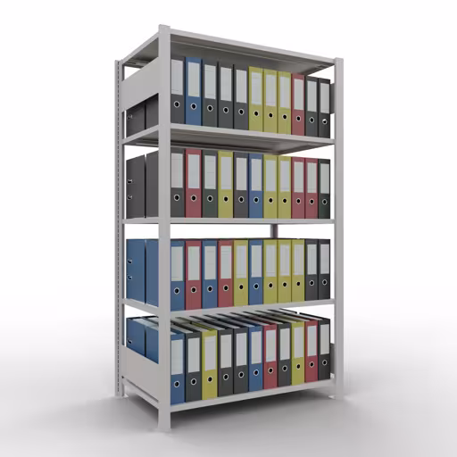 Étagère de base, étagère de bureau, système enfichable MULTIplus150, 1800 x 1000 x 600 mm (HxLxP), 5 étagères, , , gris clair de Schulte Lagertechnik avec la référence . 36055
