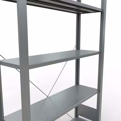 Figure n° 11 de l'article, étagère de bureau, système enfichable MULTIplus85, 1800 x 1000 x 300 mm, 5 étagères, galvanisées, sans barre d'arrêt du groupe de produits étagères de bureau de la marque Schulte Lagertechnik