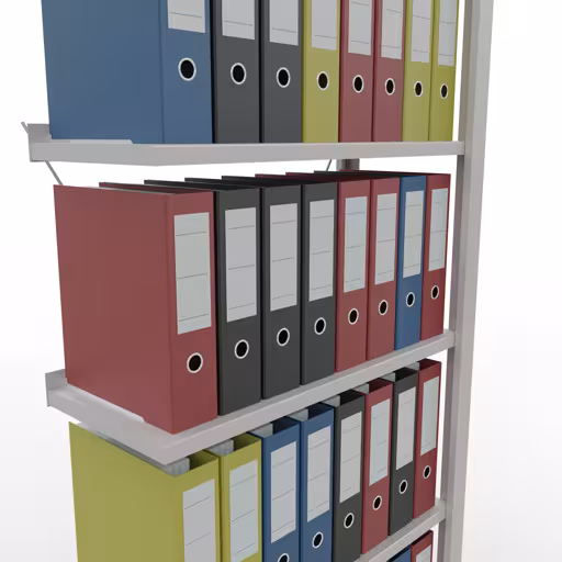 Figura n. 8 dell'articolo scaffali componibili, scaffali per ufficio, sistema a innesto MULTIplus85, 2000 x 750 x 300 mm, 6 ripiani, grigio chiaro del gruppo di prodotti scaffali per ufficio della marca Schulte Lagertechnik