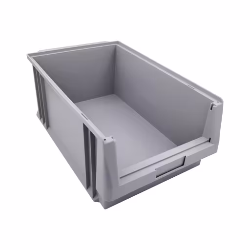 Un'altra vista dell'articolo contenitore a vista, PxLxA, 500x315x200 mm, grigio, polipropilene della categoria Scaffali