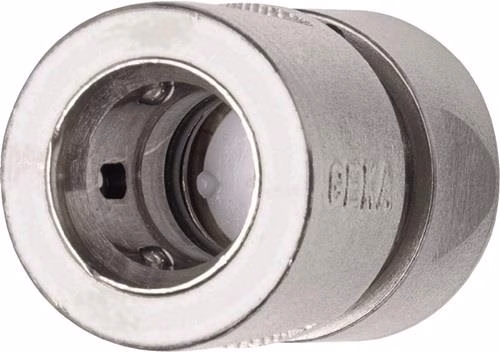 Raccordo per tubo flessibile GEKA Plus placcato in ottone con valvola di intercettazione dell'acqua, diametro tubo flessibile 13 mm, prodotto dal marchio Geka Raccordo di arresto acqua per tubo flessibile GEKA plus GEKA della categoria connettori, raccordi e giunti per tubi flessibili con codice articolo 4300600051