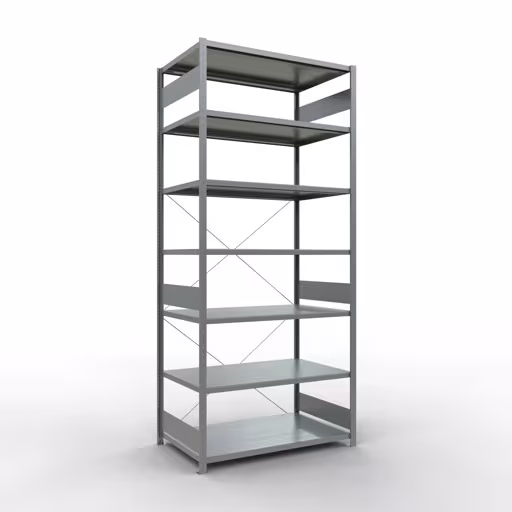Étagère de base système enfichable 3000x1300x800 mm, type 250 kg, galvanisée, étagère de base, réf. 12982-130