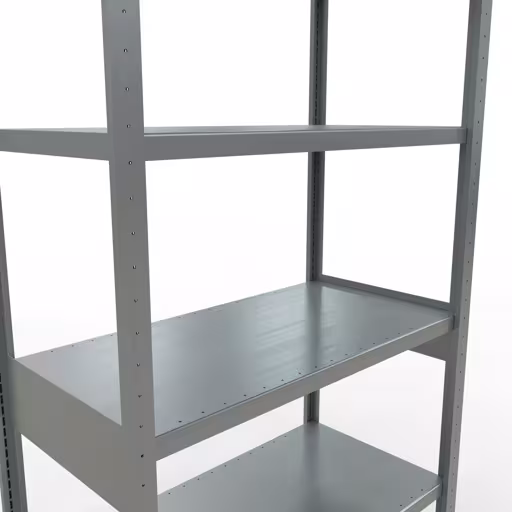 Étagère de base, étagère, système enfichable MULTIplus250, 2500 x 1000 x 500 mm, 6 étagères, galvanisée de Schulte Lagertechnik de la catégorie du système enfichable