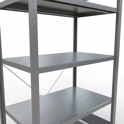 Figura n. 15 dell'articolo scaffale base, scaffale, sistema a innesto MULTIplus330, 2000 x 1000 x 600 mm (AxLxP), 5 ripiani, traversa, zincato del gruppo di prodotti sistema a innesto della marca Schulte Lagertechnik